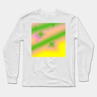 YELLOW GREEN RED TEXTURE ART Long Sleeve T-Shirt